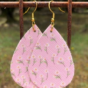 Faux Leather Earrings.